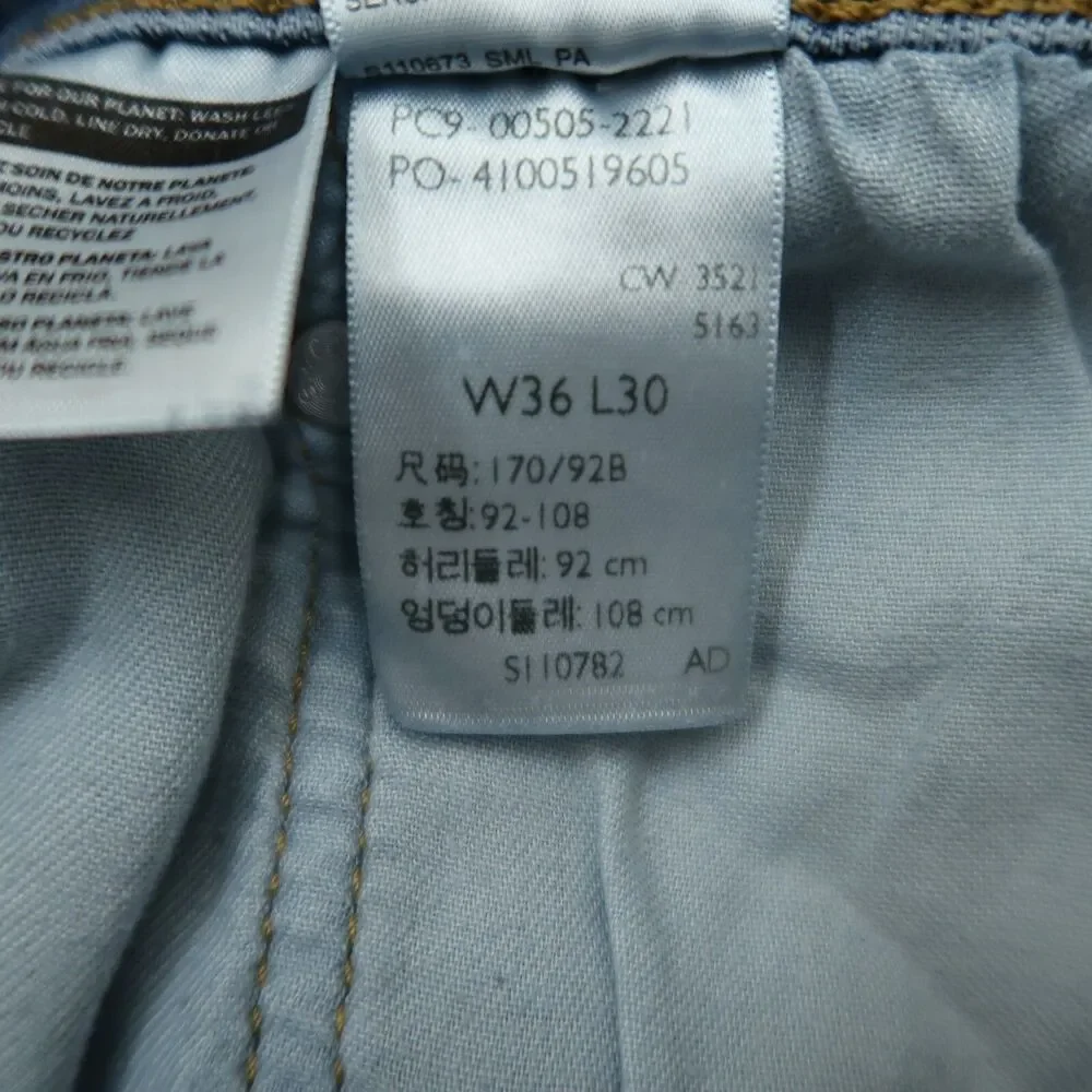 Levi's 505 Jeans Mens Size 36x30 Blue Straight Regular Fit Denim Medium Wash